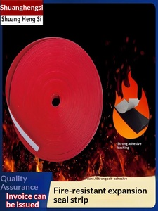 Bandes d'étanchéité ignifuges spéciales pour portes et fenêtres, haute expansion, résistance aux hautes températures, isolation contre la fumée, coupe de flamme - Product Image 3
