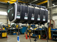 Enrouleur de Tuyau Rétractable Pré-assemblé Combo Eau/Air/Mousse Intégré avec Enroulement Automatique pour Détailing Automobile et Atelier de Réparation Automobile Noir Garantie 1 An