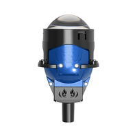 Phare à lentille de projecteur bi-LED Harmchom 2,5 pouces 55W 65W double faisceau haut/bas pour Hella 3R G5 E55 Rétrofit Universel 6000K