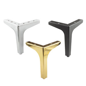 Yonfia FL10002 Offre Spéciale noir canapé triangle cône jambes support en fer lourd or table meubles Jambes - Product Image 1