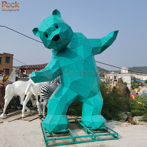 Hình Học gấu thép không gỉ sculpturepark đồ trang trí, trang trí vuông, và tác phẩm nghệ thuật - Product Image 6