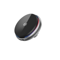 Chargeur de voiture sans fil magnétique OEM 25W à charge rapide avec ventilateur de refroidissement, commande tactile, support de téléphone pour grille d'aération CE ROHS FCC Europe USA