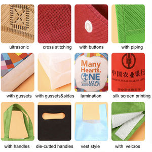 Bolso de hombro gráfico personalizado de alta calidad <span class=keywords><strong>PP</strong></span> no tejido diseño de moda patrón de letras bolsa de compras - Product Image 3