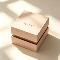 Boîte cadeau personnalisée en carton rigide magnétique, petite, faite à la main, avec coton perlé pour bijoux et boucles d'oreilles