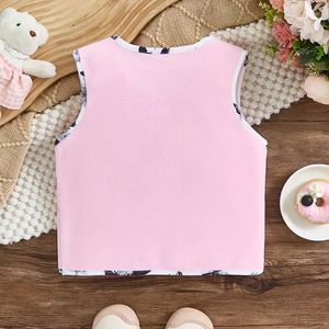 เสื้อกั๊กขนเป็ดน้ำหนักเบาระบายอากาศได้ดีปรับแต่งได้ลายการ์ตูนสีชมพู - Product Image 6