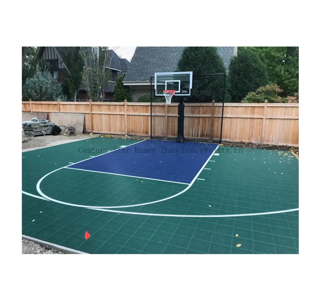Piastrella in plastica per pavimento in polipropilene Anti UV per campo sportivo campo da basket rimovibile