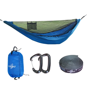 BMj पोर्टेबल आउटडोर उच्च शक्ति वाले नायलॉन 2-व्यक्ति हल्के गैर-बुना कपड़े हैममॉक मच्छर नेट मशीन सो रही नींद - Product Image 2