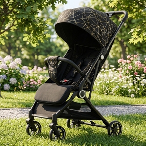 Cochecito de Bebé Plegable, Compacto y Ligero, Carrito de Viaje para Niños, Cochecito de Bebé para Avión, 2 en 1, para el Mercado Europeo - Product Image 1