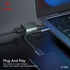 Earldom Loại C Để HD Mi Tương Thích Cáp <span class=keywords><strong>USB</strong></span> C Để HD Mi Chuyển Đổi HD 4K <span class=keywords><strong>USB</strong></span> OTG <span class=keywords><strong>HDMI</strong></span> <span class=keywords><strong>Adapter</strong></span> Đối Với MacBook Chromebook Samsung - Product Image 2