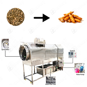 Équipement de lavage et de pelage continu automatique motorisé pour légumes et fruits, destiné aux usines ou lignes de transformation alimentaire - Product Image 2