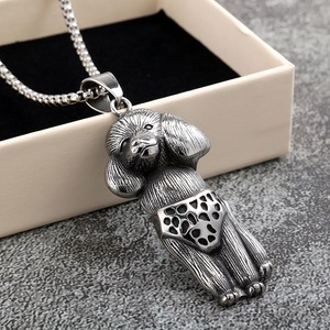 yunnique Stainless Steel <b>Dog</b> Pendant Necklace Unisex Animal Shape Gift <b>Jewelry</b> For Clothing Matching - Product Image 2