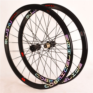 Jeu de roues RUJIUXU 700C à frein à disque, compatible Center Lock/6 boulons, <span class=keywords><strong>type</strong></span> de jante à tringle pour vélos de route et de montagne - Product Image 1