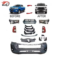 Kit de pare-chocs avant BLN pour Toyota Hilux Revo Rocco 2016-2019, mise à niveau vers le modèle Revo 2020, comprend un phare complet