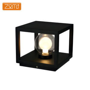 ZOMI extérieur pilier lumière 3000 K blanc chaud aluminium colonne lampadaire IP65 étanche jardin porte Patio allée entrée <span class=keywords><strong>lampe</strong></span> - Product Image 3