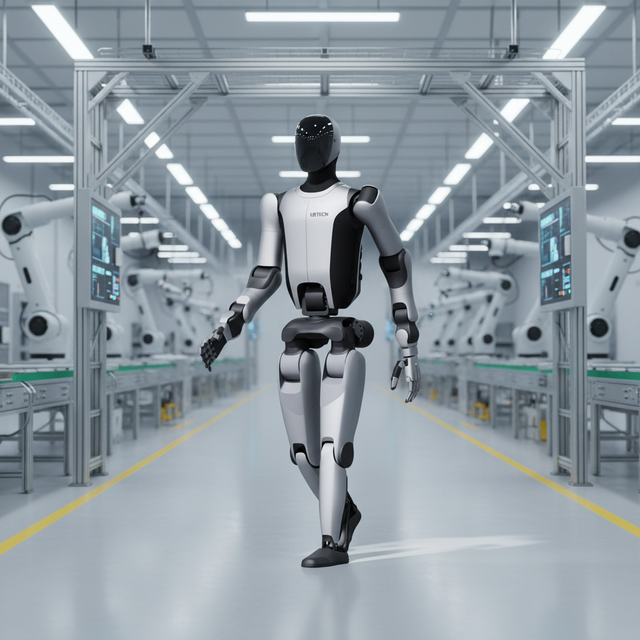 New Industrial Humanoid Robot with Dexterous Hands and Voice Interaction UBTECH Walker S2 Model 52-Axis 15KG Payload