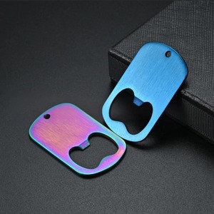 Stainless Steel Bottle Opener Matte Pendant Blank <b>ID</b> <b>Dog</b> <b>Tag</b> DIY Handmade Jewelry Findings Accessories Wholesale 50X30mm - Product Image 4