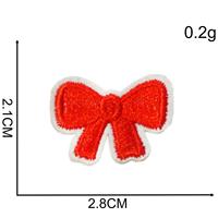 Patchs brodés en forme de nœud papillon, thermocollants ou à coudre, adaptés aux accessoires vestimentaires DIY tels que vêtements, sacs et chapeaux