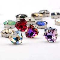 12mm 24 couleurs nouvelle griffe populaire coudre sur strass verre cristal de haute qualité coudre sur pierre couture strass pour accessoires de bricolage