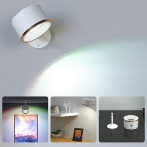Applique murale d'intérieur sans fil Type-C rechargeable rotatif 16 <span class=keywords><strong>couleurs</strong></span> Rgb à intensité variable avec télécommande - Product Image 2