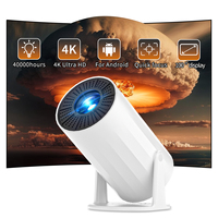 Venta al por mayor HY300 Pro Proyector Home Theater Proyectores de videojuegos al aire libre Smart Android WIFI 4K Full Hd Mini proyector portátil