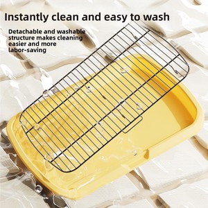 Inodoro para Perros Grandes y Pequeños, Dispositivo de Defecación de Punto Fijo Específico para Mascotas, Bolsa de Plástico Reutilizable y Lavable Fácil de Limpiar - Product Image 5