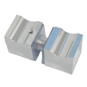 Boutons en acier inoxydable à rainure carrée pour porte en verre de douche Boutons de douche dos à dos - Product Image 1