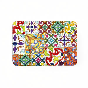 Set di 6 tovagliette Excelsa Lisbona in plastica 43x28,5 cm multicolore floreale stile mediterraneo lavabili per uso domestico - Product Image 3