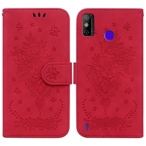 Funda con tapa para Tecno Spark GO 2020 Spark 6, billetera de mariposa rosa - Product Image 5