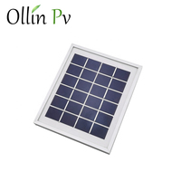 3W petit poly panneau solaire 6V Portable Systèmes D'énergie Solaire Chargeur