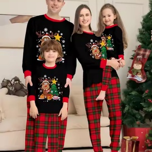 Nouvel ensemble de vêtements de Noël pour la famille, vêtements d'intérieur d'hiver, pyjamas de Noël à manches longues avec motifs de dessins animés, vente en gros - Product Image 5