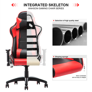Chaises <span class=keywords><strong>de</strong></span> jeu inclinables pivotantes en cuir à dossier haut <span class=keywords><strong>rouge</strong></span> <span class=keywords><strong>et</strong></span> <span class=keywords><strong>noir</strong></span> OEM <span class=keywords><strong>Chaise</strong></span> <span class=keywords><strong>de</strong></span> jeu pour ordinateur <span class=keywords><strong>de</strong></span> <span class=keywords><strong>bureau</strong></span> à usage intensif pour joueurs - Product Image 2