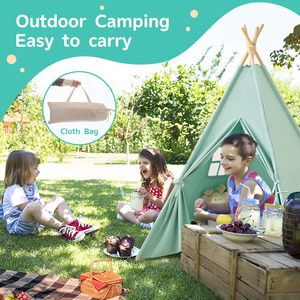 Juguete de juego para niños Indian <span class=keywords><strong>Tipi</strong></span> Tans House 100% Tela de lona de algodón Carpas <span class=keywords><strong>tipi</strong></span> para niños - Product Image 3