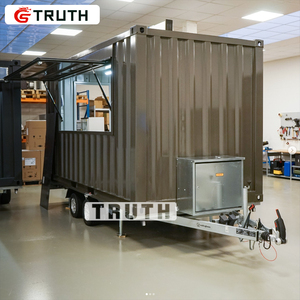 Conteneur de restauration mobile entièrement équipé, camion-restaurant préfabriqué, cuisine mobile avec plancher extensible sur le côté - Product Image 5