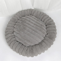 Lit-caverne pour chat chaud et confortable pour l'hiver, avec cadre en carton souple, design de canapé rectangulaire en peluche pour le confort des petits chiens et des chats