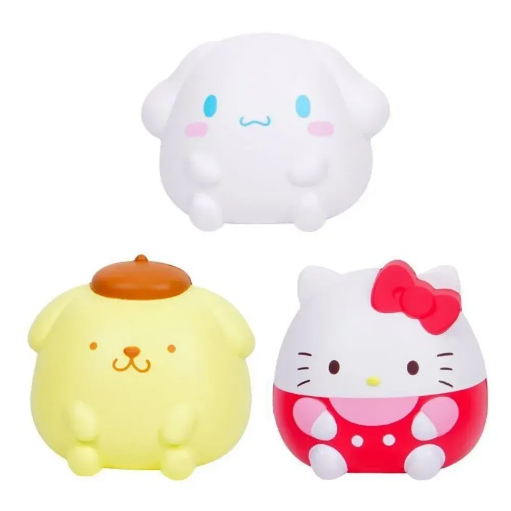 RuunJoy Kawaii Decompression KT Kuromi Cinnamoroll Melody Stress Relief Squishy Anime Figure Kid Hand Pinch Puzzle Toy Healing