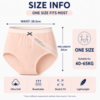 Culottes sans couture pour femmes, taille mi-haute, à imprimé floral, avec entrejambe antibactérien, vente en gros, de notre usine avec 20 ans d'expérience