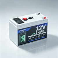 Batterie LiFePO4 12V 12Ah en promotion – Boîtier de batterie LiFePO4 à décharge profonde avec certifications CE et FC pour alimentation de secours