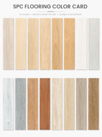 Juego de Muestras de Suelos SPC, Diseño de Madera, Color Sólido, Vetas de Piedra, Referencia para Proyectos Comerciales WYRAX