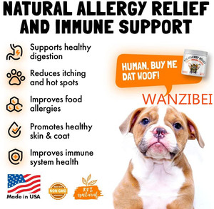 Allergy Relief Chews für Hunde & Immun unterstützung mit Seetang, Kolostrum und Bienen pollen-für saisonale Allergien gegen Juckreiz - Product Image 6