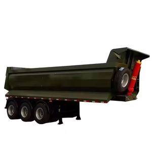Camiones de Grano Hidráulicos de 3 Ejes en Forma de U, Remolques Volquete con Descarga Trasera, Semirremolques, 40 kg, Origen Shandong, ZHONGSHENGTI - Product Image 2