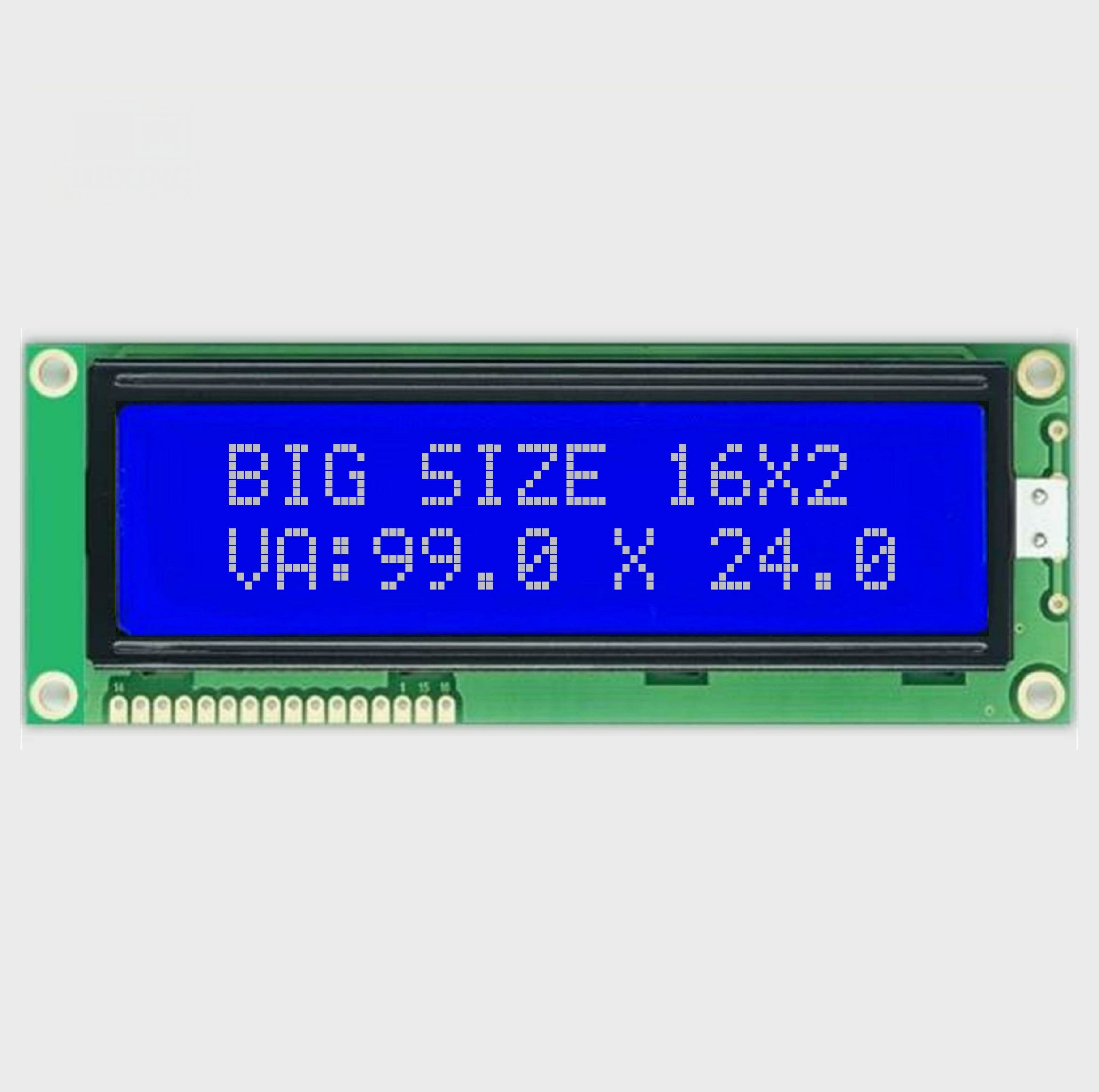 1602ビッグ16 2 LCDディスプレイ、14ピン大型パネル、2x16文字画面