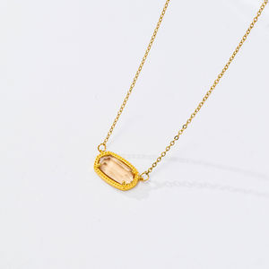 Işık lüks elektroliz gerçek altın renk-koruyarak doğal taş 12 Birthstone kolye kristal kolye kolye - Product Image 5