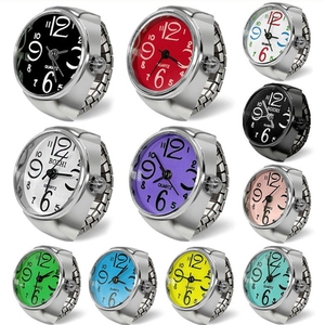 <span class=keywords><strong>Montre</strong></span> bague pour femme/fille, élégante, en acier, cadran rond, quartz élastique, bague avec <span class=keywords><strong>montre</strong></span>, taille mini, cadeau pour étudiant - Product Image 3