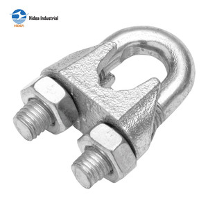 Collier de serrage pour câble en acier inoxydable AISI 304 316 type <span class=keywords><strong>Bulldog</strong></span>, attache de câble en acier malléable de type US, collier de serrage en U poli pour câble métallique pour levage maritime - Product Image 5