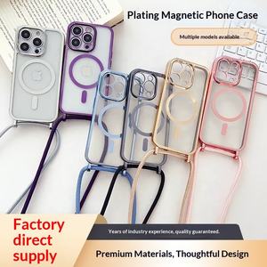 Étui de téléphone avec cordon magnétique sans fil réglable pour clé, pour S25/<span class=keywords><strong>iPhone</strong></span> <span class=keywords><strong>11</strong></span> 12 13 14 15 16 17, fabriqué en Chine - Product Image 2