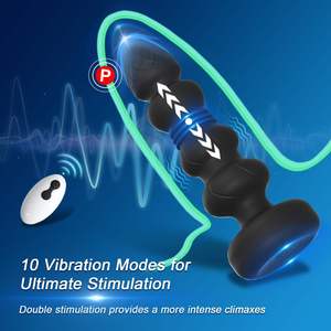 Nouveau modèle de plug vibrant télécommandé, jouet sexuel pour adultes, pour massage de la prostate, insertion anale, adapté aux hommes et aux femmes - Product Image 3