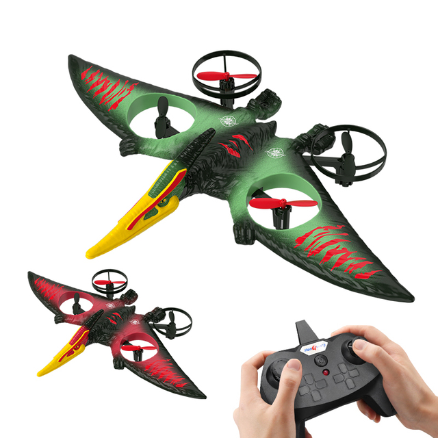 Electric Remote Control Foam Glider Fixed Wing Dinosaur Airplane Kids Flying Toy Simulated Pterosaur RC Drone 4-Channel Remote