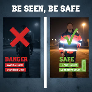 Áo khoác an toàn phản quang đa năng mùa đông cho nam, dùng cho công việc giao thông đường bộ - Product Image 2