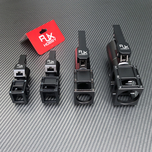 RJXHOBBY 20/25/30/40mm Abrazadera de Tubo de Aleación de Aluminio Tipo Paraguas para Brazo de Dron, Conector de Tubo Tipo Paraguas, Negro - Product Image 6