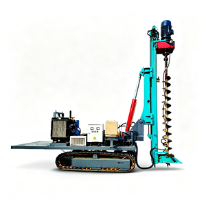 Pileur de pieux à vis sur chenilles professionnel de <span class=keywords><strong>156</strong></span> kW avec tête rotative hydraulique pour l'installation de systèmes de montage au sol solaires - Product Image 4